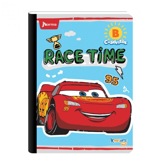 Cuaderno B Cuadritos Cars Norma 100 Hojas – Ideal Preescolar Disney Pixar