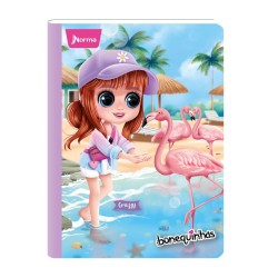 Cuaderno Bonequinhas Doble Linea 50 Hojas NORMA