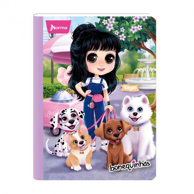 Cuaderno Bonequinhas Doble Linea 50 Hojas NORMA