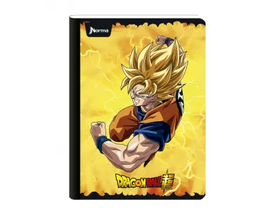 Cuaderno Cosido Dragon Ball Super Cuadriculado 50 Hojas NORMA