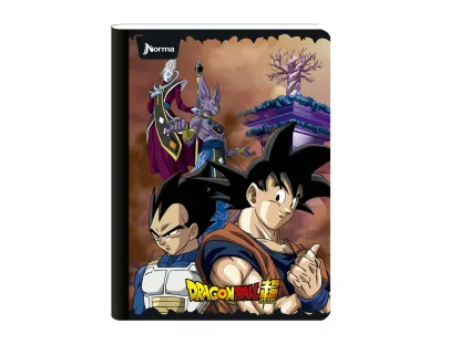Cuaderno Cosido Dragon Ball Super Cuadriculado 50 Hojas NORMA