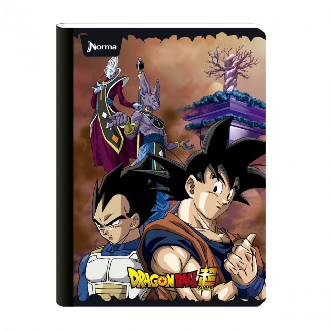 Cuaderno Cosido Dragon Ball Super Norma 50 Hojas Cuadriculado – Carátula Plastificada Oficial