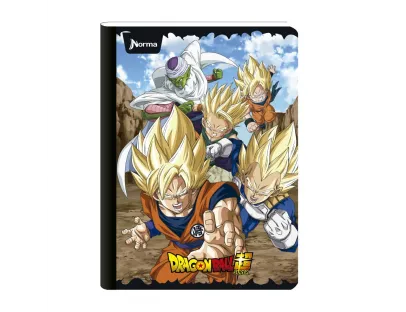 Cuaderno Cosido Dragon Ball Super Cuadriculado 50 Hojas NORMA