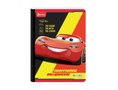 Cuaderno Cosido Cars Cuadriculado 50 Hojas NORMA