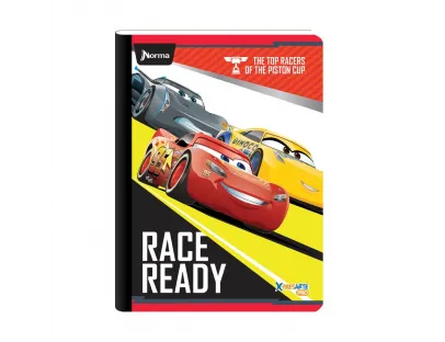 Cuaderno Cosido Cars Cuadriculado 50 Hojas NORMA
