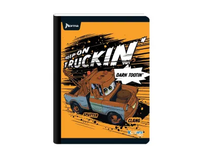 Cuaderno Cosido Cars Cuadriculado 50 Hojas NORMA