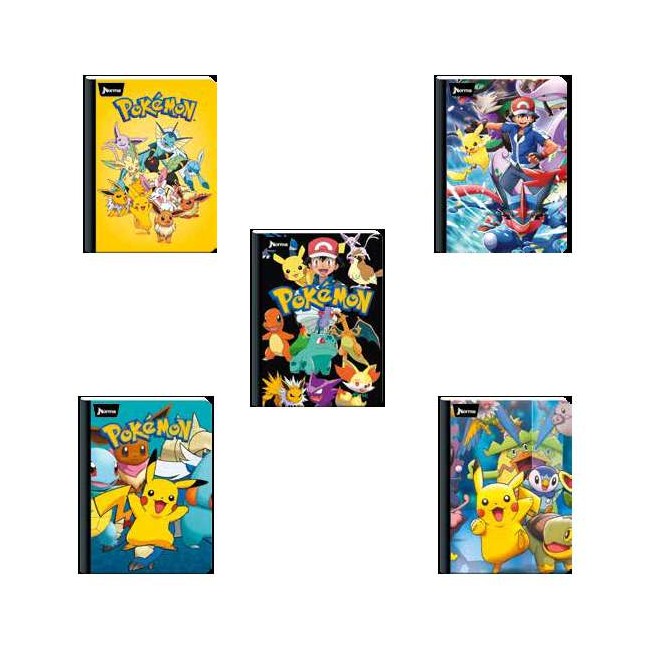 Cuaderno Cosido Pokémon Cuadriculado 100 Hojas NORMA