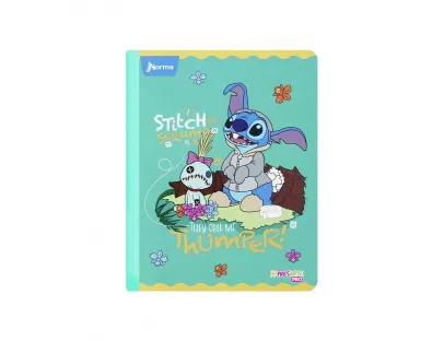Cuaderno cosido Stitch 100 hojas cuadriculado Norma