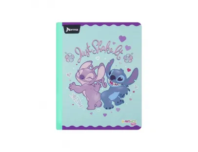 Cuaderno cosido Stitch 100 hojas cuadriculado Norma