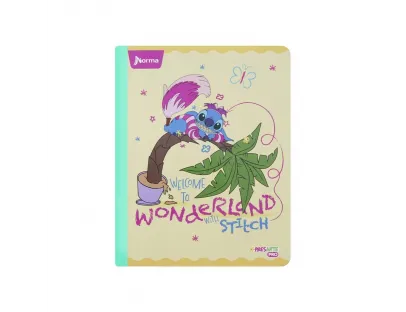 Cuaderno cosido Stitch 100 hojas cuadriculado Norma