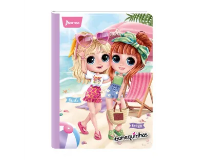 NORMA Notebook, Lined, 100 sheets, Bonequinhas dolls