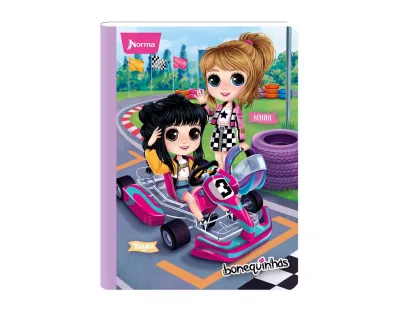 NORMA Notebook, Lined, 100 sheets, Bonequinhas dolls