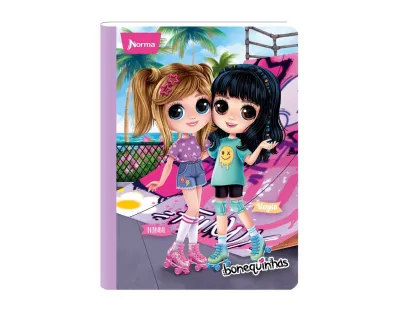 NORMA Notebook, Lined, 100 sheets, Bonequinhas dolls