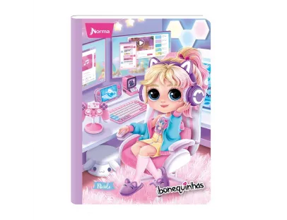 NORMA Notebook, Lined, 100 sheets, Bonequinhas dolls