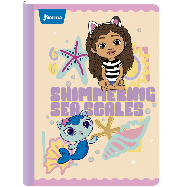 Norma Notebook, Double Lined, 100 sheets, gabby dollhouse