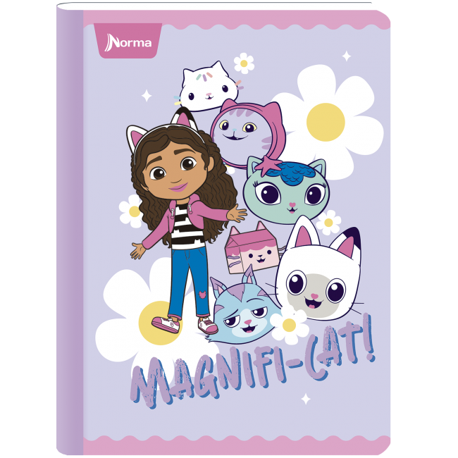 Norma Notebook, Double Lined, 100 sheets, gabby dollhouse