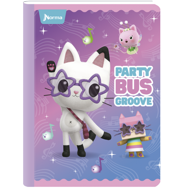 Norma Notebook, Double Lined, 100 sheets, gabby dollhouse