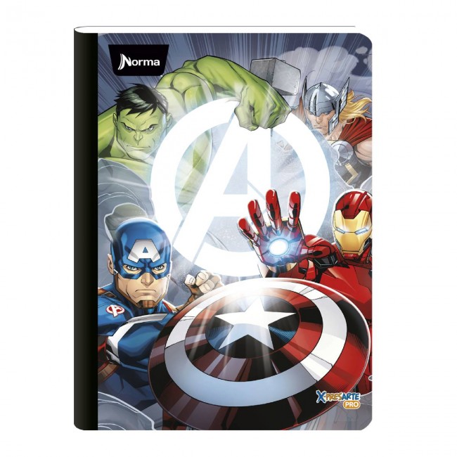 Cuaderno Cosido Avengers Scribe 100 Hojas Doble Línea – Carátula Oficial Marvel Preescolar