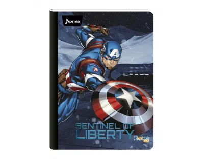 Cuaderno Cosido Avengers doble Linea 100 Hojas Scribe