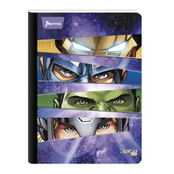 Cuaderno Cosido Avengers doble Linea 100 Hojas Scribe