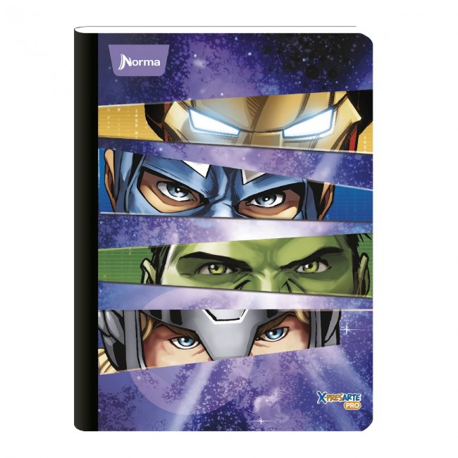 Cuaderno Cosido Avengers Scribe 100 Hojas Doble Línea – Carátula Oficial Marvel Preescolar