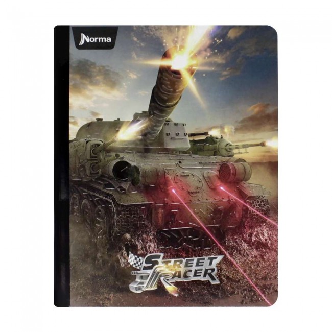 Cuaderno Cosido Street Racer Norma 100 Hojas Rayado – Carátula Carreras