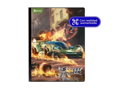 NORMA Notebook, Lined, 100 sheets, Street Racer