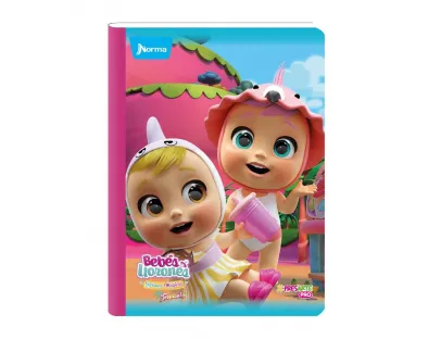 Cuaderno Cosido Bebes Llorones doble linea 100 hojas NORMA