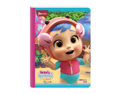 Cuaderno Cosido Bebes Llorones doble linea 100 hojas NORMA