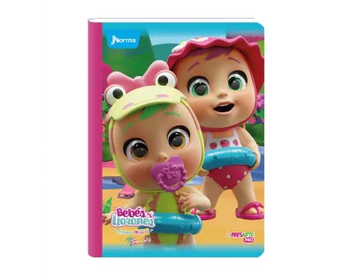 Cuaderno Cosido Bebes Llorones doble linea 100 hojas NORMA
