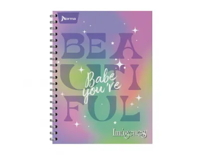 Cuaderno argollado IMAGENES 105 Grande cuadriculado Femenino Norma