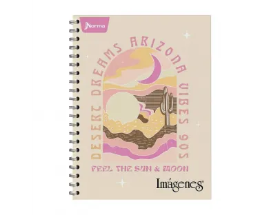 Cuaderno argollado IMAGENES 105 Grande cuadriculado Femenino Norma