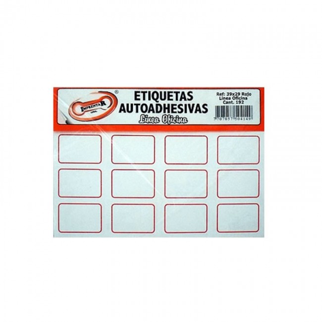 IMPRENTAR Sticker Rotulo 39 x 29