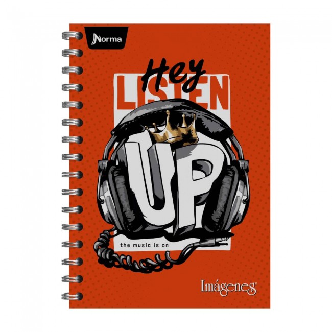 Cuaderno Argollado Imágenes 85 Pequeño Cuadriculado Masculino Norma – Pasta Dura