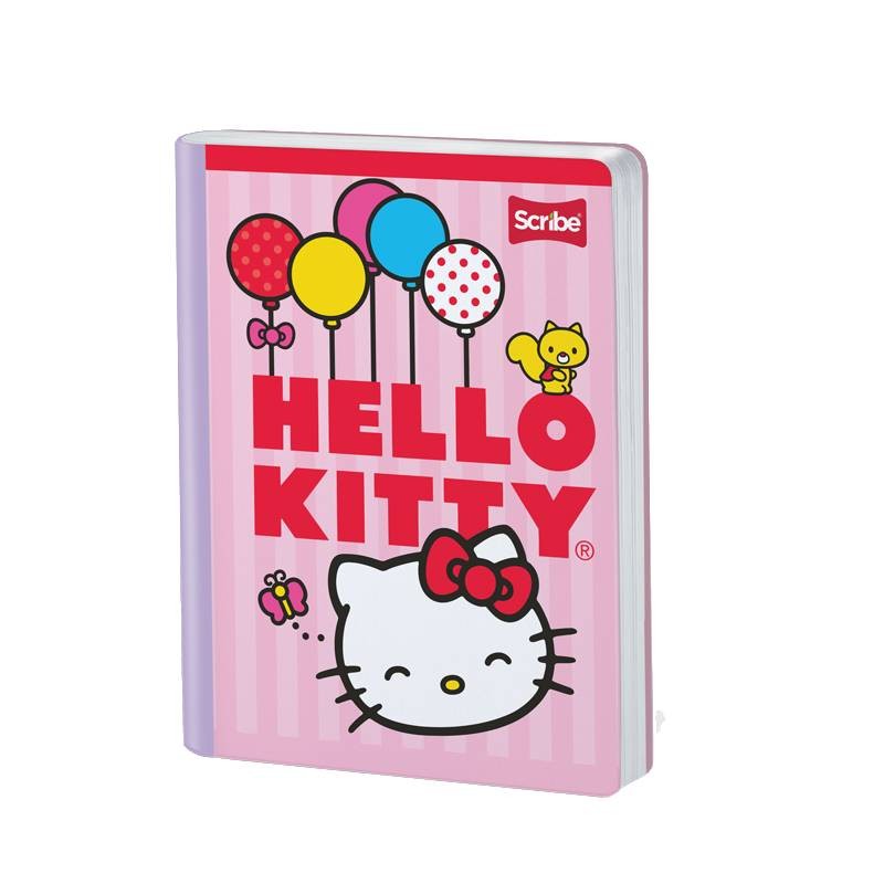 Cuaderno cosido Hello Kitty 100 hojas cuadriculado Scribe
