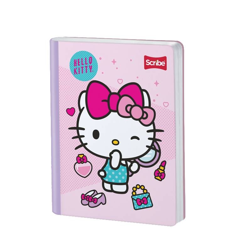 Cuaderno cosido Hello Kitty 100 hojas cuadriculado Scribe