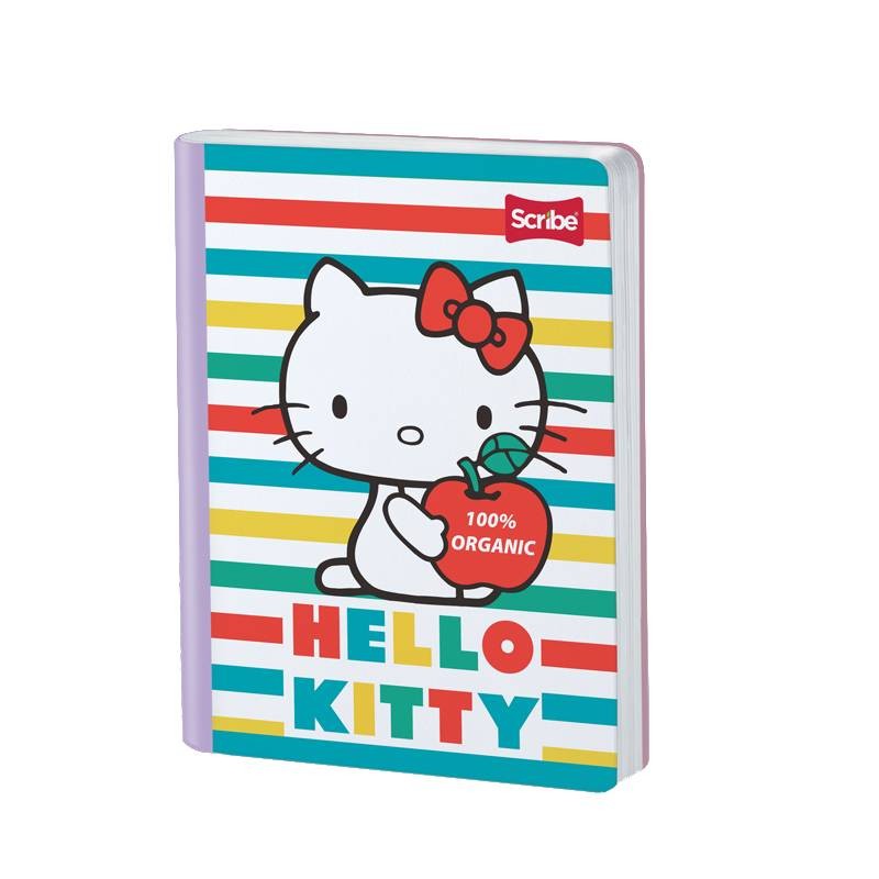 Cuaderno-cosido-hello-kitty cuadriculado-100-hojas Scribe