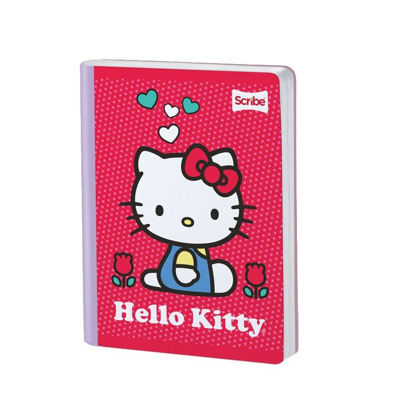 Cuaderno cosido Hello Kitty 100 hojas cuadriculado Scribe