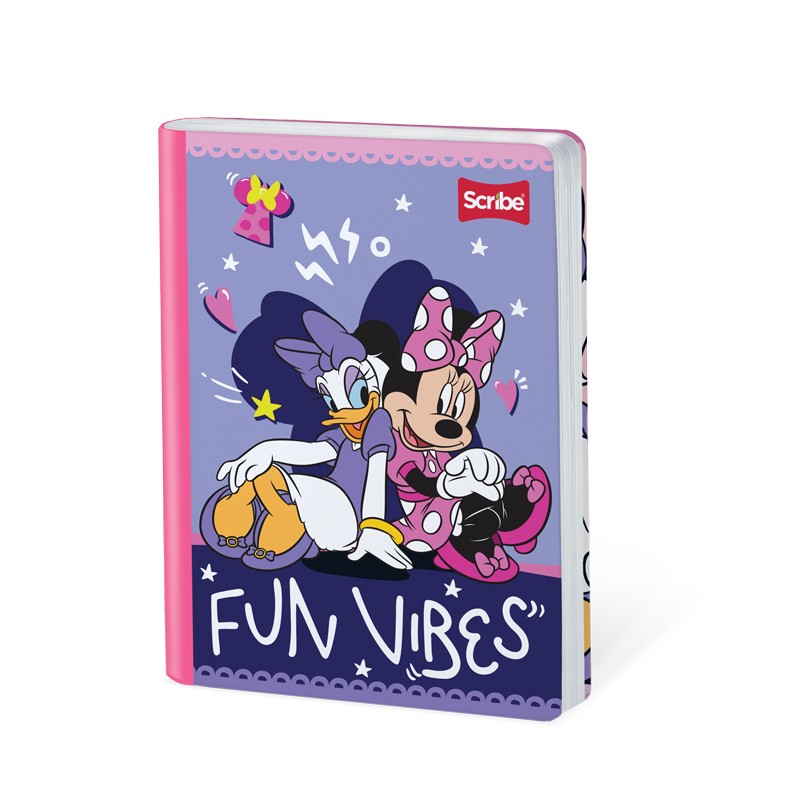 Cuaderno Cosido Minnie Mouse Scribe 100 Hojas Cuadriculado – Carátula Oficial Disney