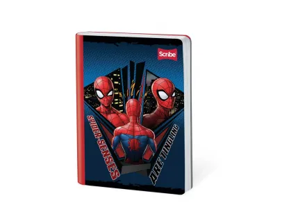 Cuaderno Cosido SPIDERMAN Cuadriculado 100 Hojas SCRIBE