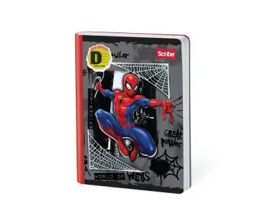 SCRIBE Notebook, Double Lined, 100 sheets, Spiderman