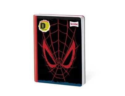 SCRIBE Notebook, Double Lined, 100 sheets, Spiderman
