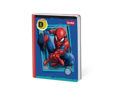 Cuaderno Cosido Spiderman doble Linea 100 Hojas Scribe