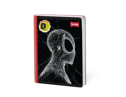 Cuaderno Cosido Spiderman doble Linea 100 Hojas Scribe