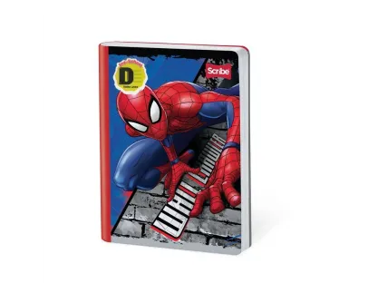 SCRIBE Notebook, Double Lined, 100 sheets, Spiderman