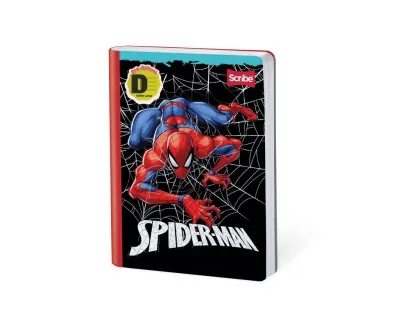 Cuaderno Cosido Spiderman doble Linea 100 Hojas Scribe