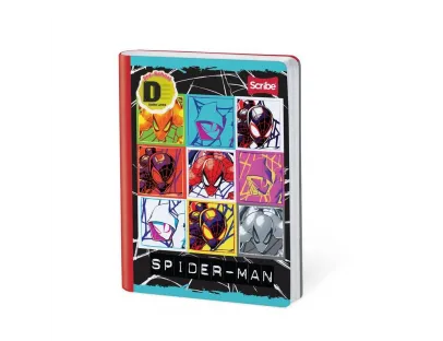 SCRIBE Notebook, Double Lined, 100 sheets, Spiderman