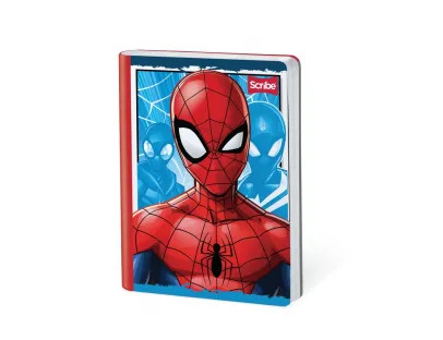 Cuaderno Cosido Spiderman doble Linea 50 Hojas Scribe