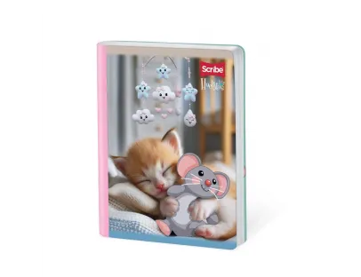 Cuaderno cosido Huellitas 50 hojas cuadriculado Scribe