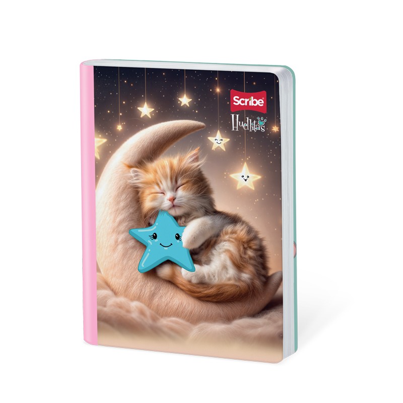 Cuaderno Cosido Huellitas Doble Linea 100 Hojas Scribe Ideal para niños en etapa pre escolar